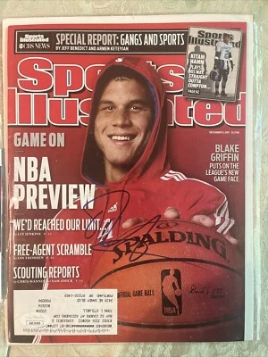 Revista firmada por Blake Griffin (5 de diciembre de 2011) NL Sports Illustrated SI JSA Foto 1 de 3