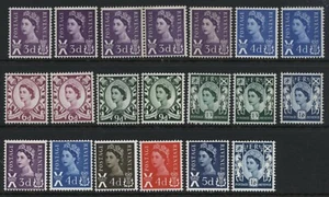 1958-69 3d-1/6 SCOTLAND REGIONAL SET OF TWENTY UNMOUNTED MINT. SG S1-13 - Picture 1 of 1