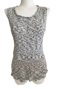 Emma James Multicolored Marled Round Neck Sleeveless Pullover Knit Top Sz XL - Picture 1 of 8