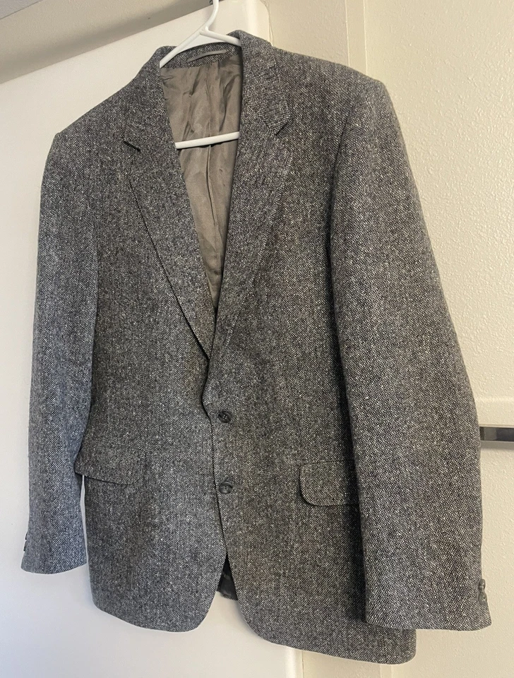 Magee Donegal Tweed Sportcoat Handwoven Vtg Men Sz 42 44 Pure New Wool Ireland - Image 1 of 4