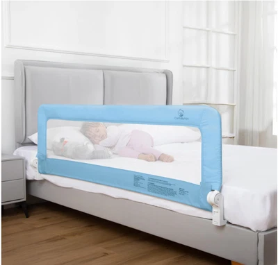 Paquete de 1 rieles de cama ComfyBumpy para niños pequeños 55,5" L x 19,5" H XL azul Foto 1 de 4