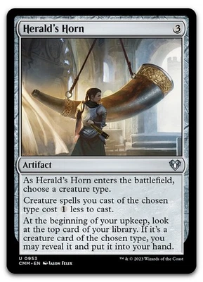 Herald's Horn #953 (LP) Commander Masters CMM Magic MTG - Image 1 of 2