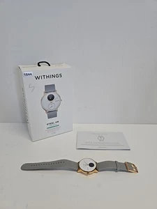 Withings Steel HR – 36 mm – Roségold / Grau – Mit OVP – Ohne Ladekabel #1844 - Zdjęcie 1 z 6