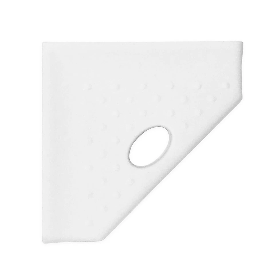 Questech 5 inch Shower Foot Rest Corner Bathroom Organizer Corner - Matte Bri...