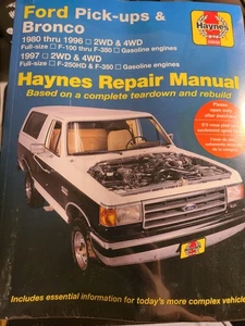 Haynes Repair Manual Ford Pickups and Bronco 80-962wd 4wd 97 2wd 4wd f250 f350 - Bild 1 von 3