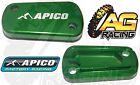 Apico Green Rear Brake Master Cylinder Cover For Kawasaki KX 250 2003-2008 New