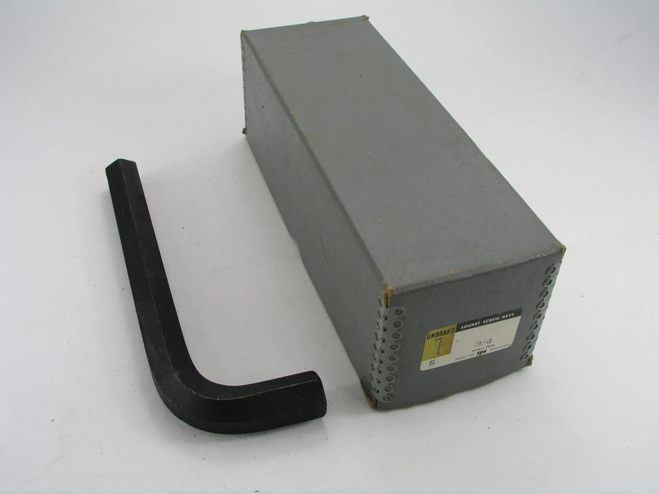 5pcs 3/4" Hex Key Allen Wrenches, Unbrako USA - Image 1 of 1