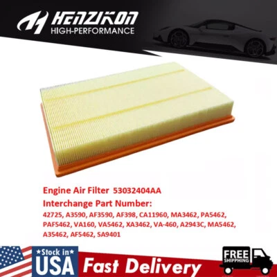 Filtro de aire motor Marvel MRA3590 (53032404AA) para Dodge Ram 1500 2002-2025 nuevo. Foto 1 de 4