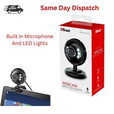 Trust Web Cam With LED Lights - Spotlight Pro Webcam Built In Microphone UK