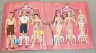 Vintage 1956 Merril Co. Pink Prom Queens Paper dolls 6 dolls tons of clothes