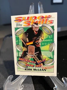 Kirk McLean 1995-96 Topps Super Skills #89 - Vancouver Canucks - Imagen 1 de 2