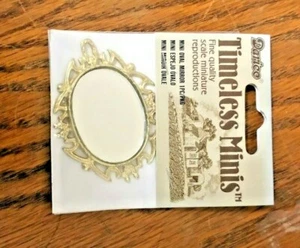 NEW MINIATURE OVAL MIRROR 2 1/2 X 2 IN TIMELESS MINIS FOR DOLLHOUSE OR CRAFT - Picture 1 of 1