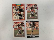 LOT OF 4 1989 1990 PRO SET TOPPS BO JACKSON 2ND 3RD YEAR FOOTBALL CARDS RAIDERS