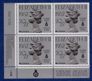 Canada - Queen Elizabeth Platinum Jubilee - CORNER BLOCK - LOWER LEFT - MNH - Imagen 1 de 1
