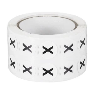 1000 Pcs 0.5 Inch Letter X Inventory Labels Round Circle Dots Letter Stickers - Imagen 1 de 7