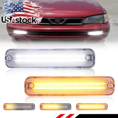 2X Luces de Señal LED Dinámicas Celar Parachoques DRL Para 93-98 Subaru Classic Impreza Foto 1 de 4