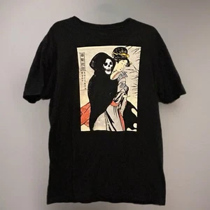 Camiseta Riot Society Adulto Grande Geisha Calavera Muerte Chica Amor - Imagen 1 de 4