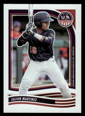 2024 Panini Stars & Stripes USA Baseball #105 Julian Martinez card - Image 1 of 2