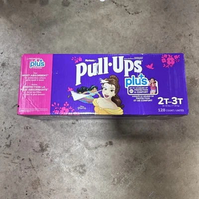 Calça de treino feminina Pull-Ups +Plus 2T-3T 16-34lbs 128 unidades Disney Princess - Imagem 1 de 4