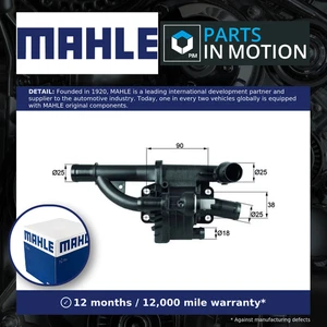 Coolant Thermostat fits MINI Mahle 11517809191 Genuine Top Quality Guaranteed - Picture 1 of 8