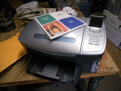 Impressora colorida vintage HP Photosmart PSC 2410xi AllinOne scanner de fax copiadora 2410 - Imagem 1 de 4