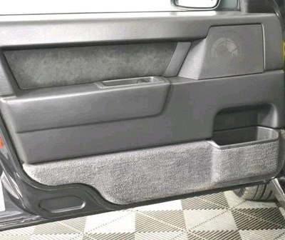 Insertos para tarjetas de puerta Volvo 850R carbón Alcántara gamuza cuero gris 1997 se adapta a 850 Foto 1 de 4