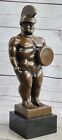 Bronze Statue Home Decor Holiday Marble Modern Metal Abstract Soldier Botero Art