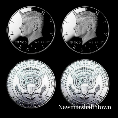 2011 P+D+S+S  Kennedy ~ Silver and Clad Proofs ~ P&D from U.S. Mint Rolls Cover