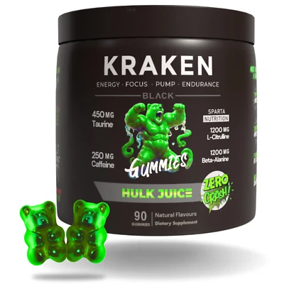 Kraken Pre workout Gummies German Engineered Energy, Focus, Pump | 30 Serves - Image 1 of 4