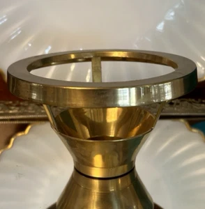 Vintage Solid Brass Circular Tea Light Candle Light Holder 1995 Ambrosia  - Picture 1 of 8