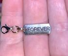Silver Forever Charm Zipper Pull & Keychain Add On Clip!!