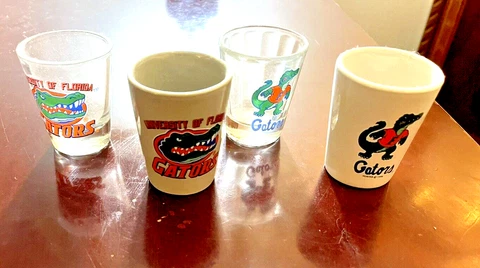 Florida Gators College 4 shot glasses Cover