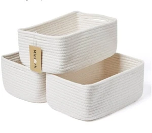 Shelf Storage Baskets for Organizing Closet Organizer Bins Small Baskets - Picture 1 of 5