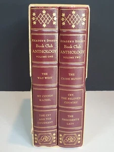 Lot de livres condensés vintage 1956 première édition Readers Digest volume 1 et 2 boîtes - Photo 1/7