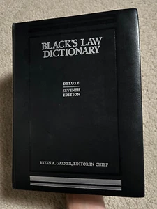 Black's Law Dictionary, 7th Deluxe Edition Bryan A. Garner hardcover - Picture 1 of 14