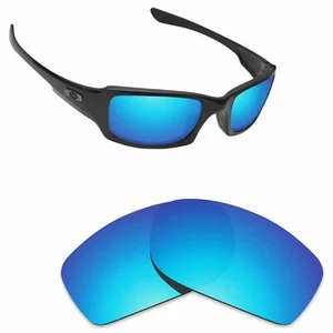 Scratch Proof Replacement Lenses for-Oakley Fives Squared Ice Blue Polarized - Picture 1 of 3