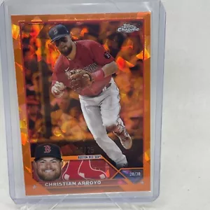 2023 Topps Chrome Sapphire Christian Arroyo /25 Red Sox - Picture 1 of 3
