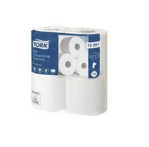 6x Tork Toilettenpapier 12 291 2lagig weiß 6 a 4 Rollen/Pack. 24 Rollen - Bild 1 von 1