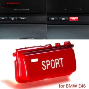 Red For BMW E46 M3 1998 1999 2000 01-2004 Replace Sport Mode Sport Button Covers - Picture 1 of 6