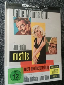 THE MISFITS - 4K UHD - Ultra HD - Region FREE - Gable, Monroe, Clift - Mediabook - Imagen 1 de 2