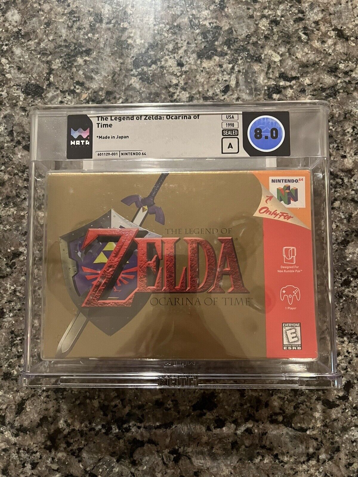 Legend of Zelda Ocarina of Time Nintendo 64 N64 Graded Sealed (A) Grade Wata 8.0