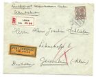 Aangetekende Luchtpost-Brief  gefr. 40c.Wilh. van Leiden (1928) n. Duitsland