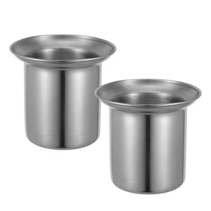  2 Stück Toilettenbürstenschüssel - Edelstahl Toilettenschrubber Getränkehalter mit - Bild 1 von 12