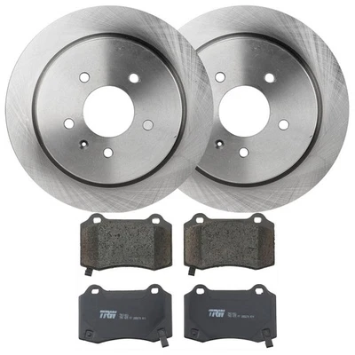 KIT TRW-072924-652 Juego de 2 ruedas discos de freno y kits de pastillas traseras para Cadillac STS Foto 1 de 4