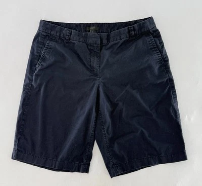 Bermudas chinas J Crew Bermudas Azul tiro medio elásticas talla 6 Preppy Foto 1 de 4