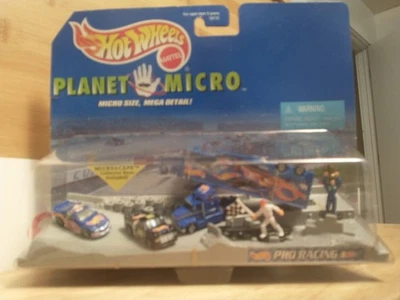 Hot Wheels Planet Micro 1/144 NASCAR diecast #44 Hot Wheels Kyle Petty SET 1997 - Image 1 of 4