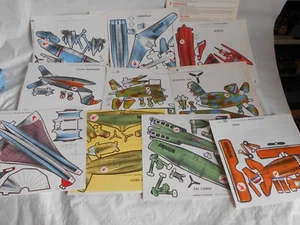 Kits de cartón vintage aviones franceses Concorde Caravelle Mirage etc Pile wonder - Imagen 1 de 13