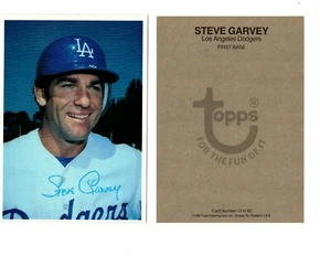 1980 STEVE GARVEY TOPPS BASEBALL LARGE CARD 5 x 7 LOS ANGELES DODGERS 13 of 60  - Picture 1 of 1