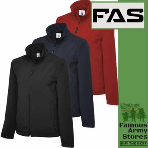 Classic Unisex Full Zip Soft Shell Jacket Breathable Jacket Waterproof Windproof - Picture 1 of 5