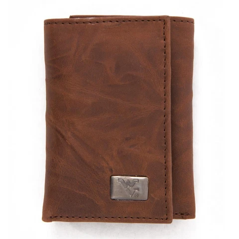 West Virginia Mountaineers Wallet Trifold Leather Wallet Cover